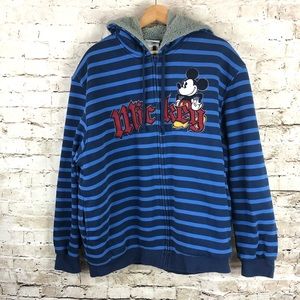 Disney Parks Mickey Mouse Zip Up Sweatshirt XL